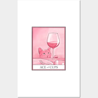 Ace of Cups Cat Tarot Posters and Art